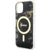 Guess GUHMP14SHTMRSK iPhone 14 / 15 / 136.1 czarny/black hardcase Golden Marble MagSafe